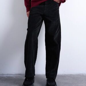 Topman Dark Corduroy Trousers